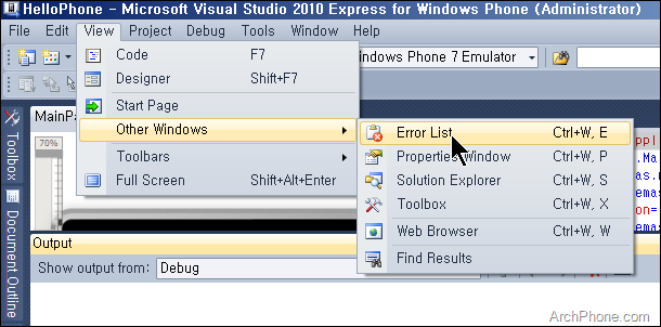 Creating_a_WP7_Application_Project_in_VS2010_14
