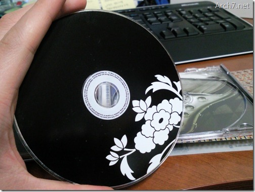 오디오 CD(Browneyedsoul 1집)를 컴퓨터에 넣어 보겠습니다.