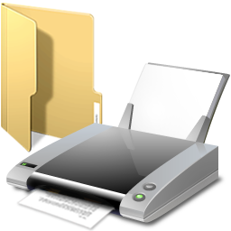 folder and printer